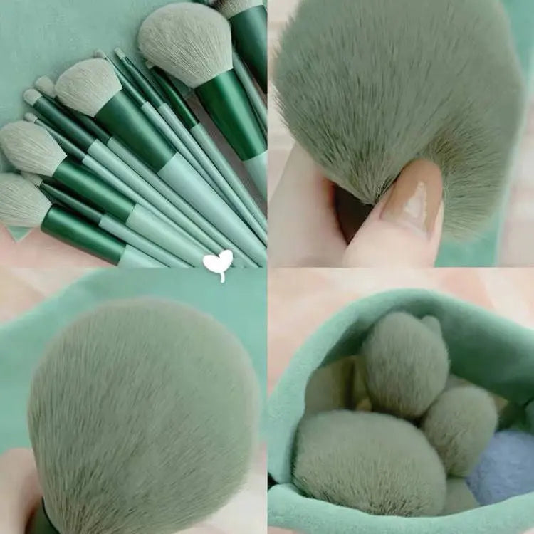 13Pcs Makeup Brush Set Make Up Concealer Brush Blush Powder Brush Eye Shadow Highlighter Foundation Brush Cosmetic Beauty Tools BlushBea_Mali