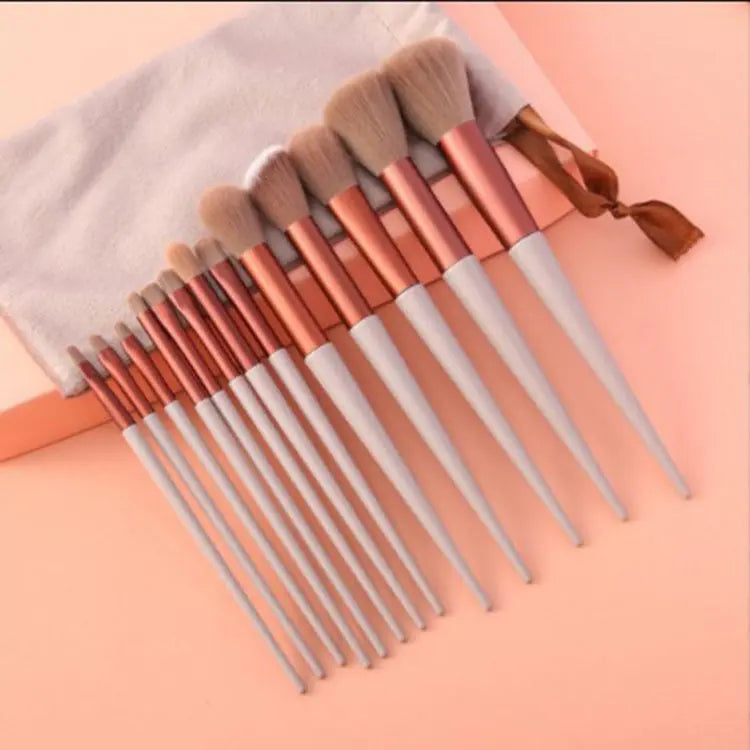 13Pcs Makeup Brush Set Make Up Concealer Brush Blush Powder Brush Eye Shadow Highlighter Foundation Brush Cosmetic Beauty Tools BlushBea_Mali