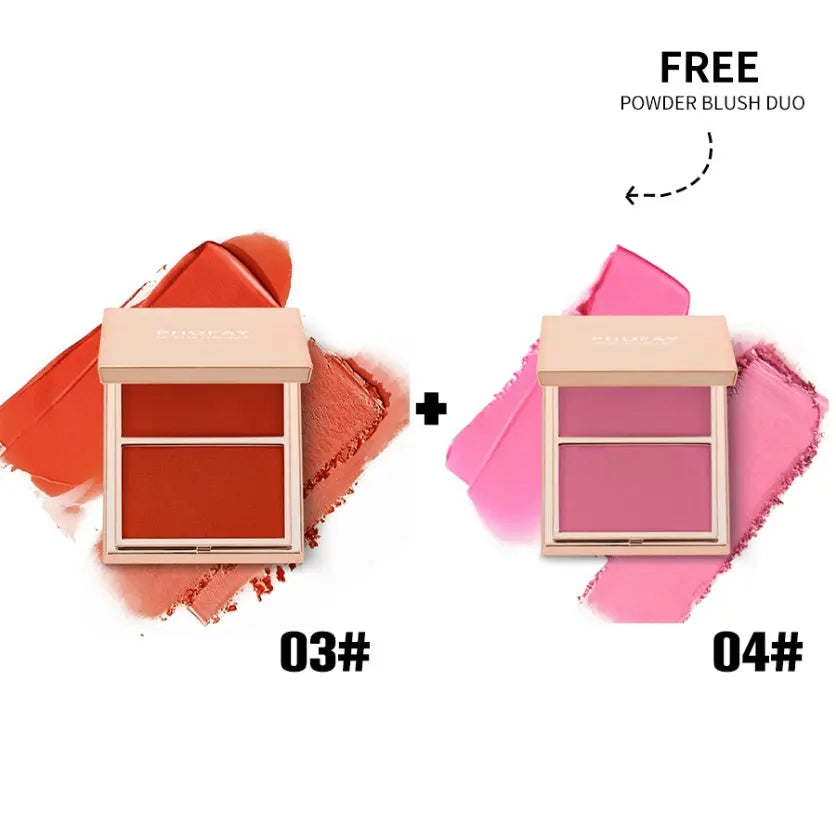 PHOFAY Double-Take Cream & Powder Blush Duo - BlushBea-Mali