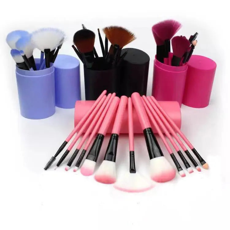 12pcs Makeup Brush Set Blush Eyeshadow Eyelash Highlighter Makeup Brush BlushBea_Mali