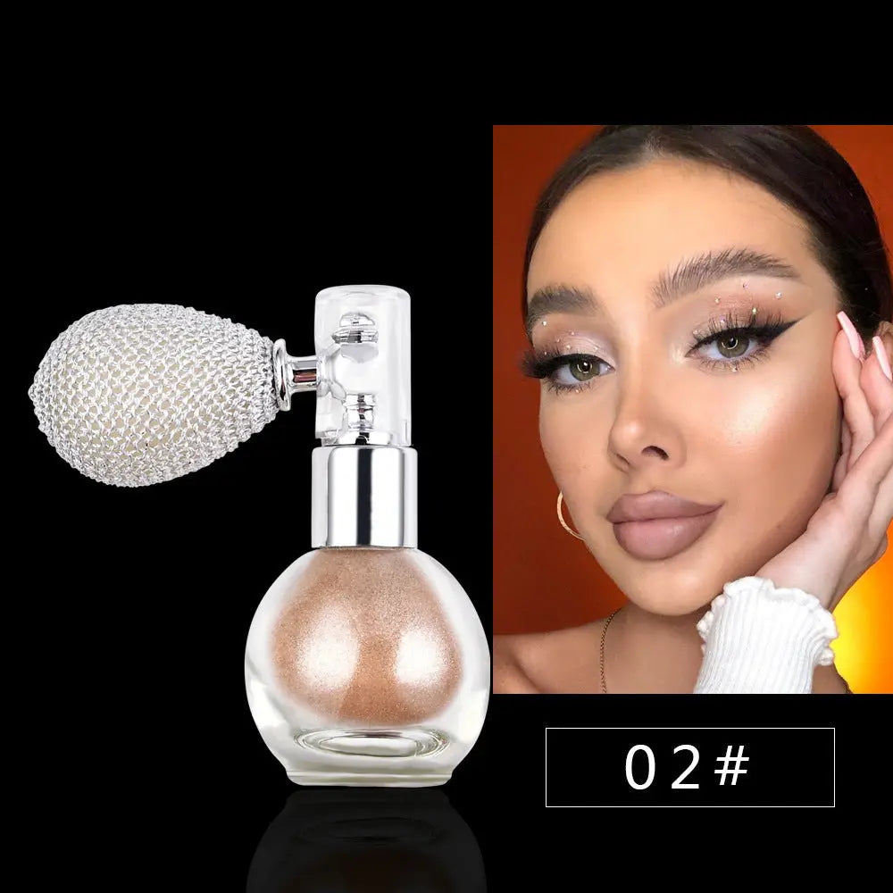 Spray Brightening Glitter Powder Body Powder Highlighter - BlushBea-Mali