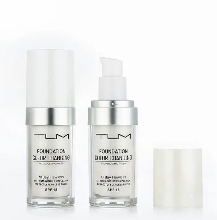 Temperature Liquid Foundation Concealer Portable Natural Color Makeup Foundation BB Concealer BlushBea_Mali