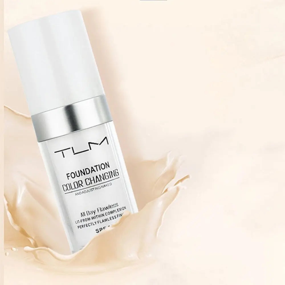 Temperature Liquid Foundation Concealer Portable Natural Color Makeup Foundation BB Concealer BlushBea_Mali