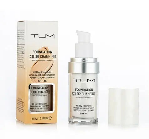 Temperature Liquid Foundation Concealer Portable Natural Color Makeup Foundation BB Concealer BlushBea_Mali