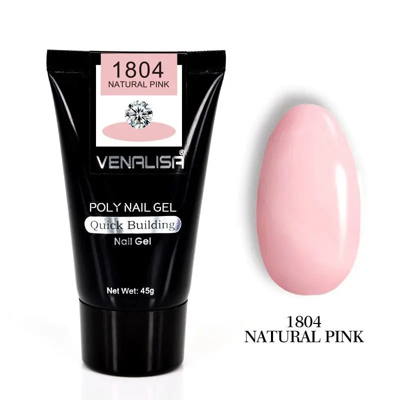 Venalisa Poly Nail Gel Kit Nail Fesign Builder Nail Gel Acrylic Transparent Crystal Coumuflage Set Nail Extend Jelly Gel Polish - BlushBea-Mali