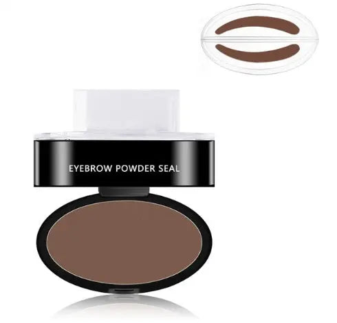 Eyebrow Powder Stamp Tint Stencil Kit Cosmetics Professional Makeup Waterproof Eye Brow Stamp Lift Eyebrow Enhancers Stencil Kit - BlushBea-Mali