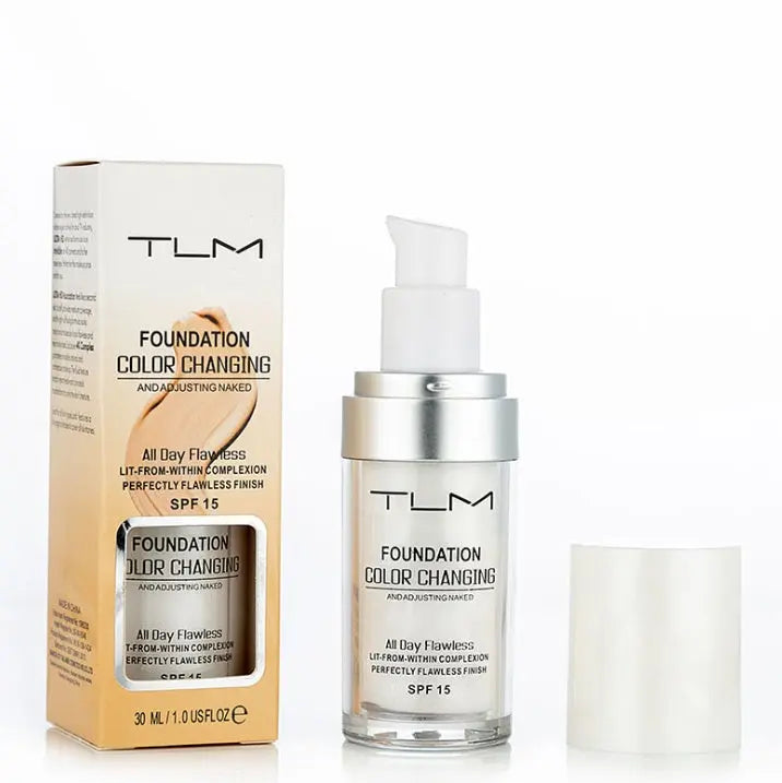 Temperature Liquid Foundation Concealer Portable Natural Color Makeup Foundation BB Concealer BlushBea_Mali