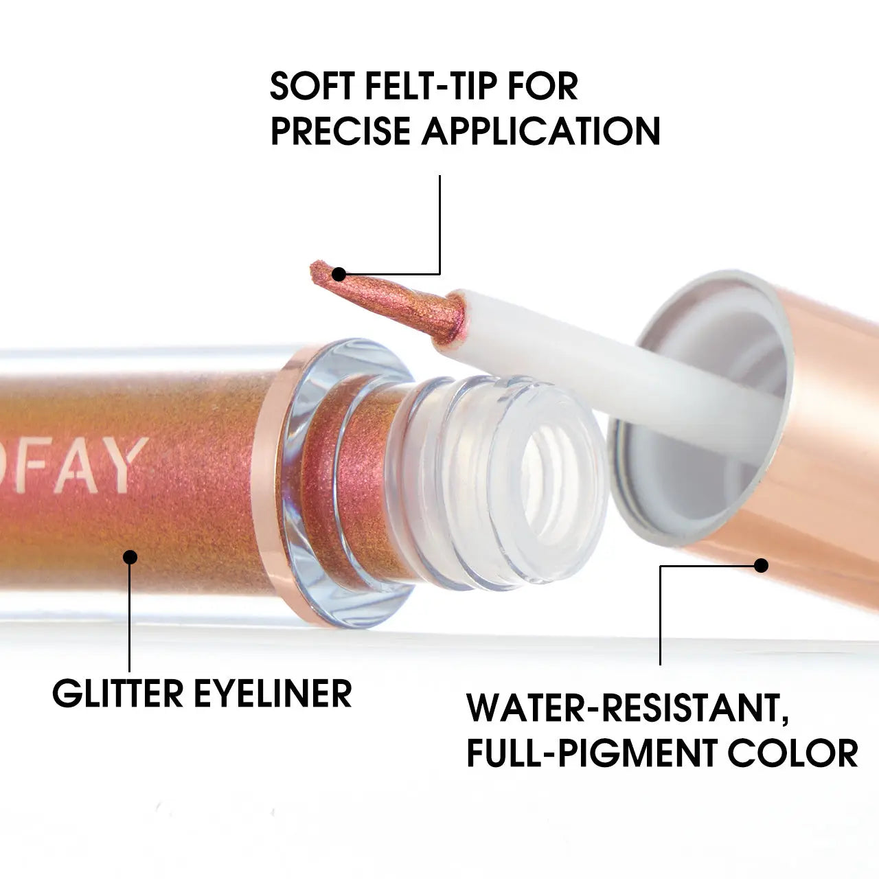 PHOFAY Liquid Glitter Eyeliner Set - BlushBea-Mali