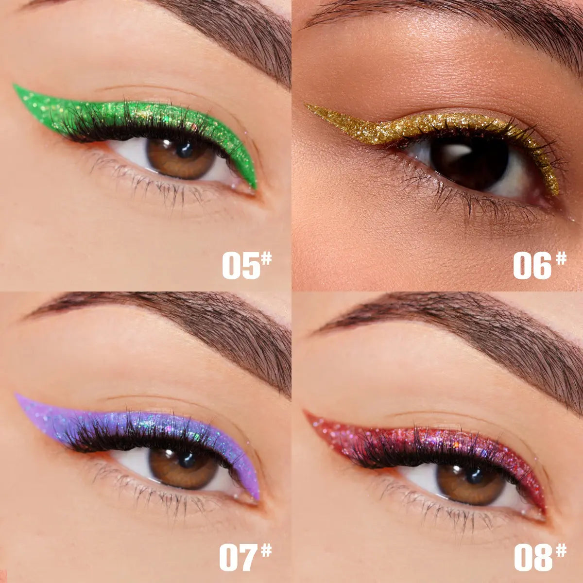 PHOFAY Liquid Glitter Eyeliner Set - BlushBea-Mali