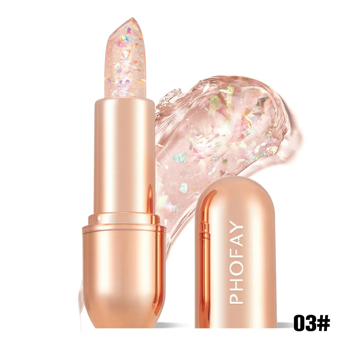 PHOFAY Moisturizing Jelly Warm Lipstick BlushBea_Mali