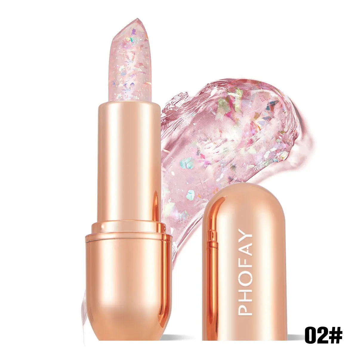 PHOFAY Moisturizing Jelly Warm Lipstick BlushBea_Mali
