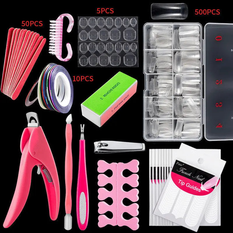 500 French nails - BlushBea-Mali