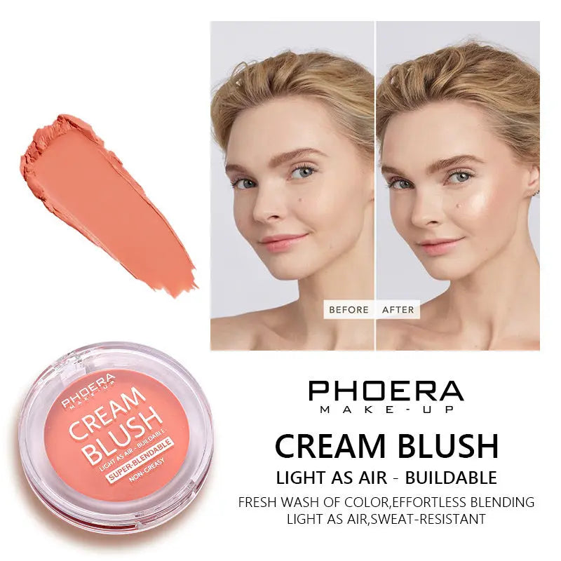 PHOERA Light And Brightening Blush Cream BlushBea_Mali