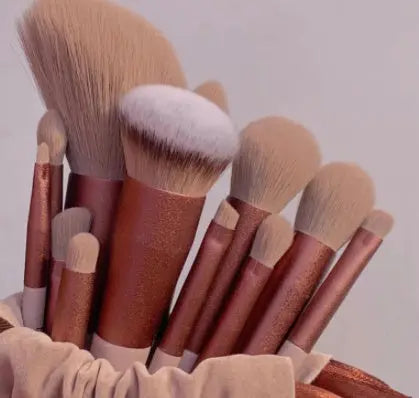 13Pcs Makeup Brush Set Make Up Concealer Brush Blush Powder Brush Eye Shadow Highlighter Foundation Brush Cosmetic Beauty Tools BlushBea_Mali