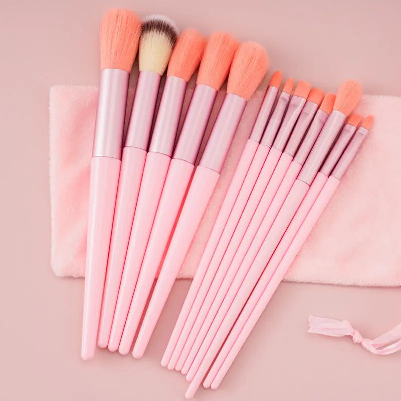 13Pcs Makeup Brush Set Make Up Concealer Brush Blush Powder Brush Eye Shadow Highlighter Foundation Brush Cosmetic Beauty Tools BlushBea_Mali