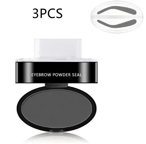 Eyebrow Powder Stamp Tint Stencil Kit Cosmetics Professional Makeup Waterproof Eye Brow Stamp Lift Eyebrow Enhancers Stencil Kit - BlushBea-Mali
