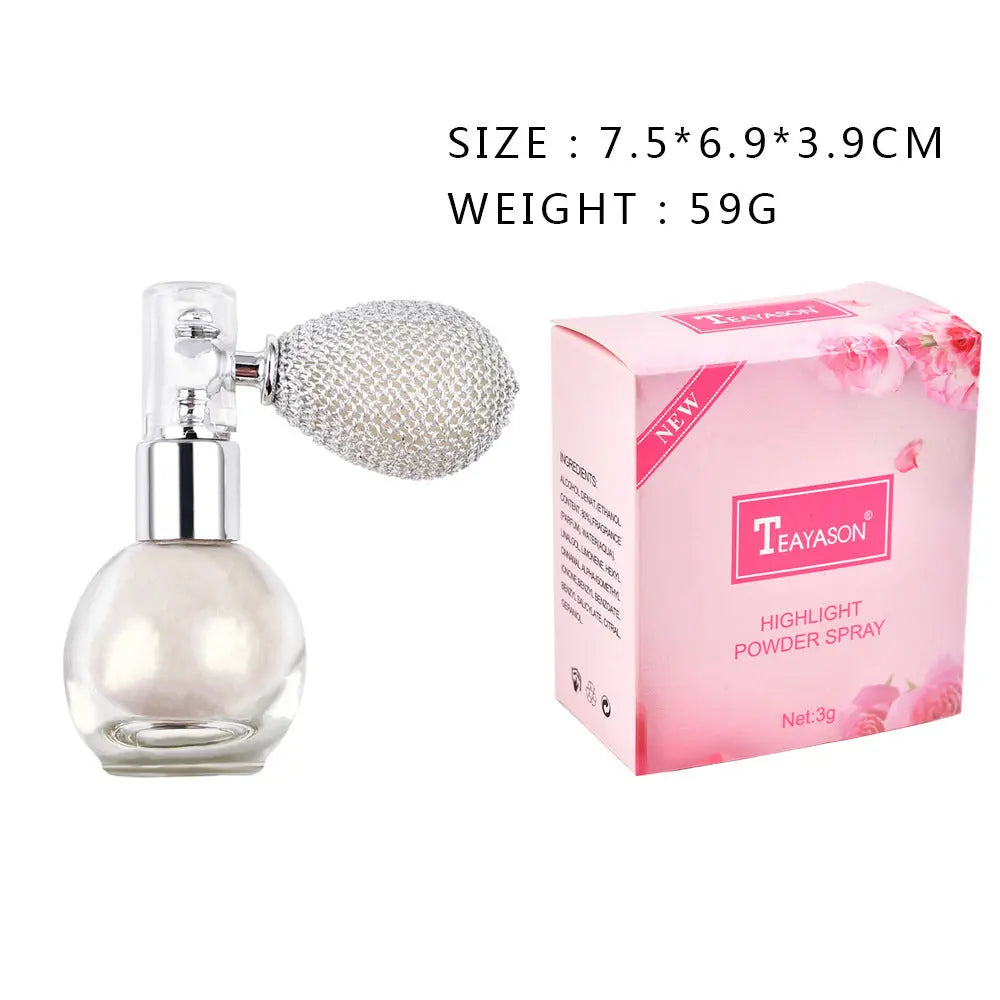 Spray Brightening Glitter Powder Body Powder Highlighter - BlushBea-Mali
