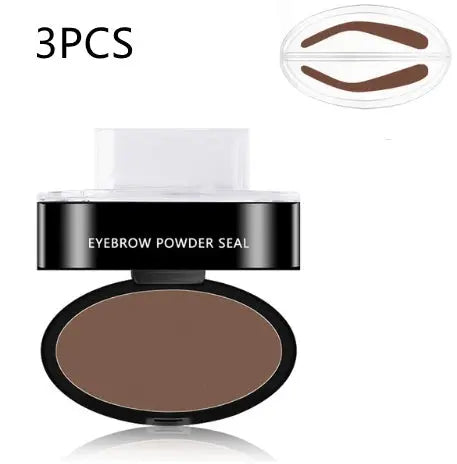 Eyebrow Powder Stamp Tint Stencil Kit Cosmetics Professional Makeup Waterproof Eye Brow Stamp Lift Eyebrow Enhancers Stencil Kit - BlushBea-Mali