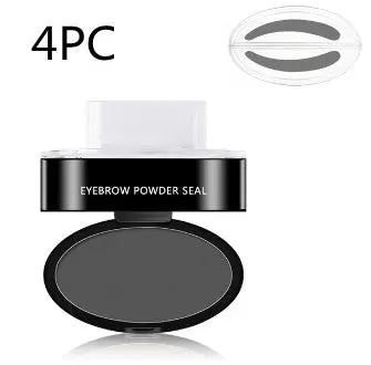 Eyebrow Powder Stamp Tint Stencil Kit Cosmetics Professional Makeup Waterproof Eye Brow Stamp Lift Eyebrow Enhancers Stencil Kit - BlushBea-Mali