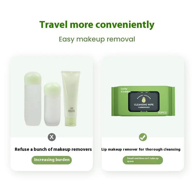60-drawer Avocado Makeup Remover Wipe Clean Face - BlushBea-Mali