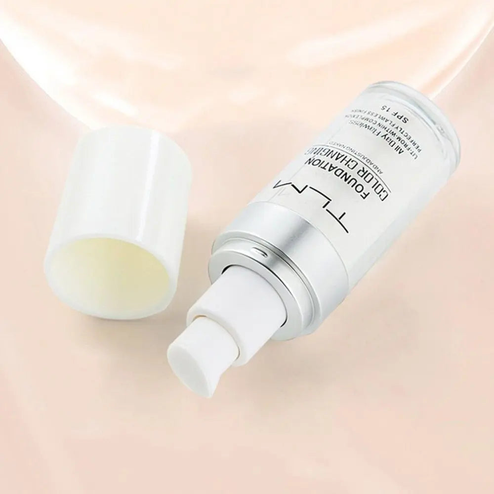 Temperature Liquid Foundation Concealer Portable Natural Color Makeup Foundation BB Concealer BlushBea_Mali