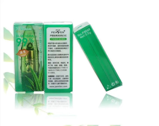 Aloe Vera Gel Color Changing Lipstick Gloss  Moisturizer Anti-drying Desalination Fine-grain Lip Blam Care BlushBea_Mali