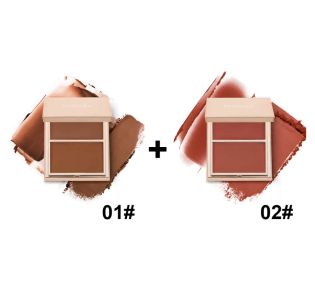 PHOFAY Double-Take Cream & Powder Blush Duo - BlushBea-Mali