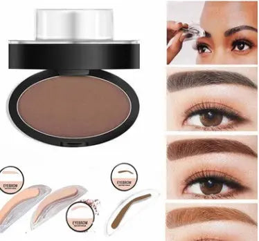 Eyebrow Powder Stamp Tint Stencil Kit Cosmetics Professional Makeup Waterproof Eye Brow Stamp Lift Eyebrow Enhancers Stencil Kit BlushBea_Mali