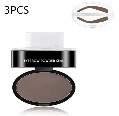 Eyebrow Powder Stamp Tint Stencil Kit Cosmetics Professional Makeup Waterproof Eye Brow Stamp Lift Eyebrow Enhancers Stencil Kit - BlushBea-Mali