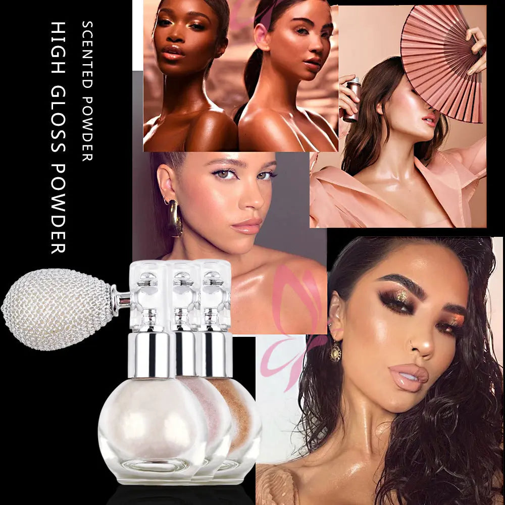 Spray Brightening Glitter Powder Body Powder Highlighter - BlushBea-Mali