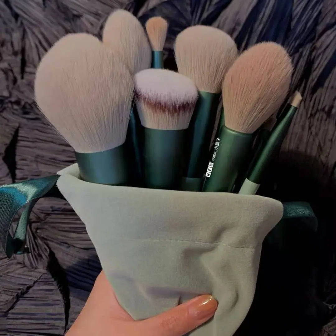 13Pcs Makeup Brush Set Make Up Concealer Brush Blush Powder Brush Eye Shadow Highlighter Foundation Brush Cosmetic Beauty Tools BlushBea_Mali