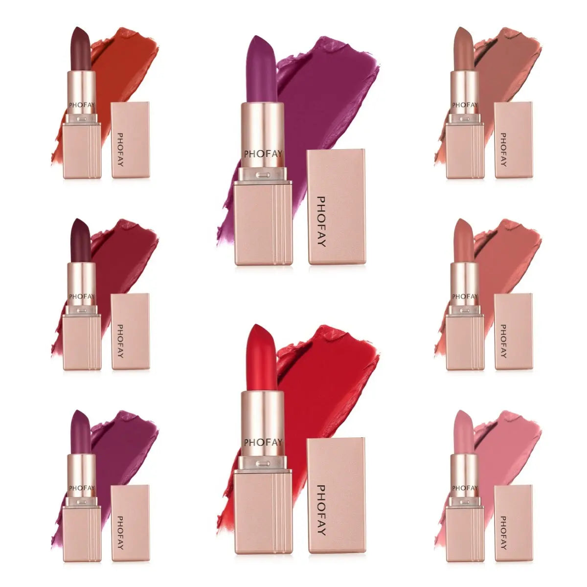 PHOFAY Matte Lipstick BlushBea_Mali