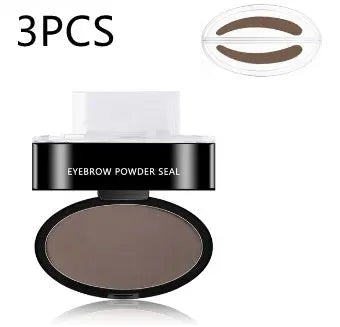 Eyebrow Powder Stamp Tint Stencil Kit Cosmetics Professional Makeup Waterproof Eye Brow Stamp Lift Eyebrow Enhancers Stencil Kit - BlushBea-Mali