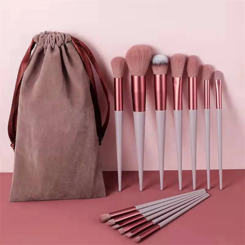 13Pcs Makeup Brush Set Make Up Concealer Brush Blush Powder Brush Eye Shadow Highlighter Foundation Brush Cosmetic Beauty Tools BlushBea_Mali