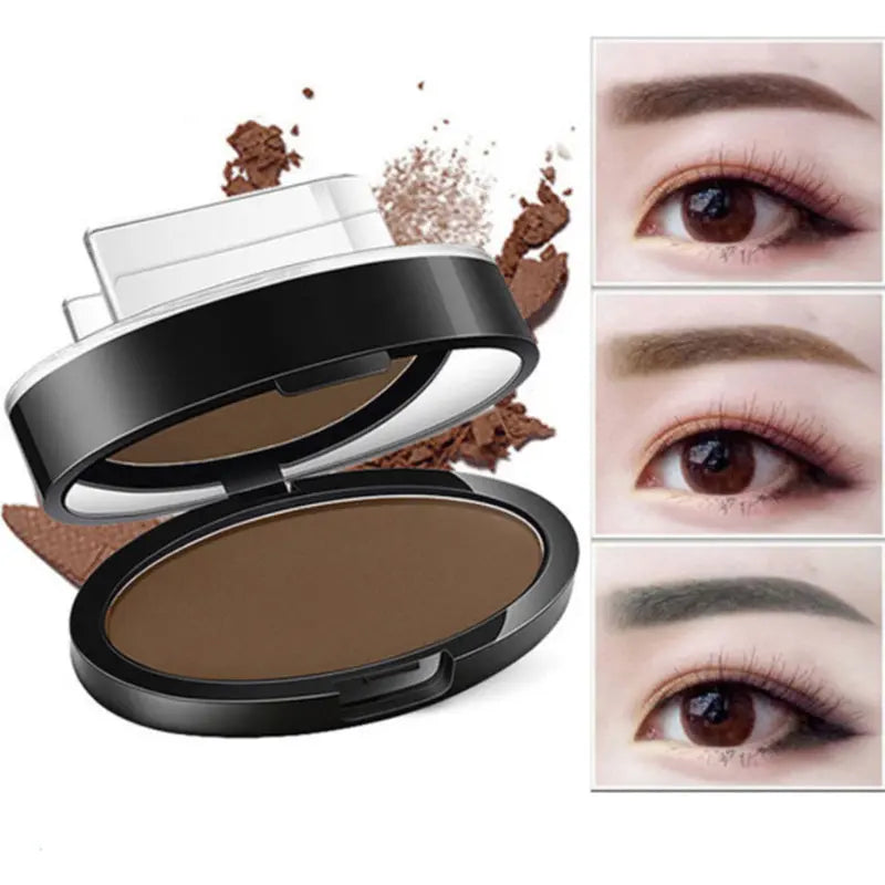 Eyebrow Powder Stamp Tint Stencil Kit Cosmetics Professional Makeup Waterproof Eye Brow Stamp Lift Eyebrow Enhancers Stencil Kit - BlushBea-Mali