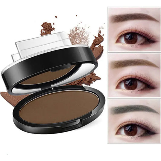 Eyebrow Powder Stamp Tint Stencil Kit Cosmetics Professional Makeup Waterproof Eye Brow Stamp Lift Eyebrow Enhancers Stencil Kit - BlushBea-Mali