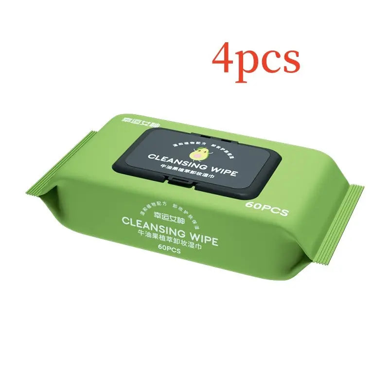 60-drawer Avocado Makeup Remover Wipe Clean Face - BlushBea-Mali