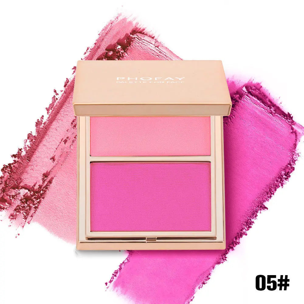 PHOFAY Double-Take Cream & Powder Blush Duo - BlushBea-Mali