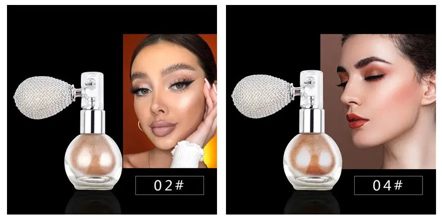Spray Brightening Glitter Powder Body Powder Highlighter - BlushBea-Mali